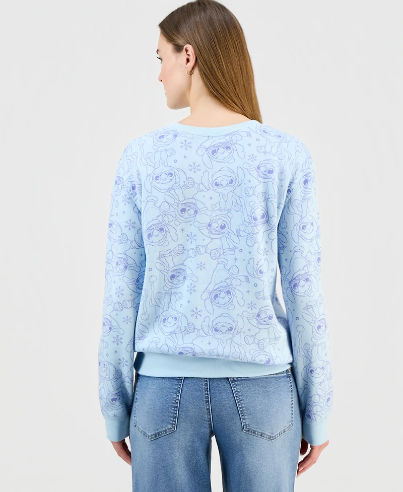 Disney Juniors' Stitch Crewneck Sweatshirt