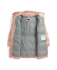 Polo Ralph Lauren Girls 7-16 Metallic Hooded Long Sleeves Jacket