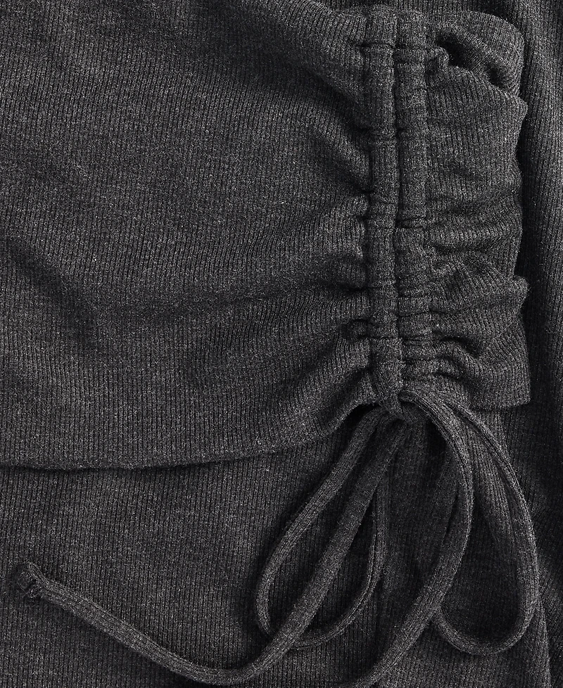 I.n.c. International Concepts Plus Ribbed Foldover Shirred-Waist Pants, Macy's Exclusive