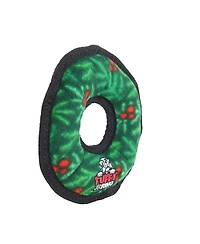 Tuffy Jr Ring Wreath 2 Pack, Durable Plush Squeaky Dog Toy