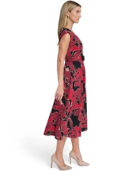 Calvin Klein Women's Sleeveless Printed Midi Dress