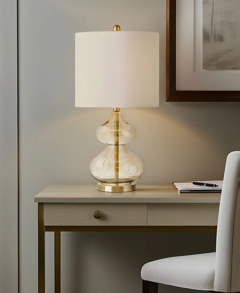 510 Design Ellipse Curved Gourd Glass Table Lamp, Set of 2