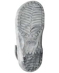 Crocs Big Kids Classic Watercolor Marble Clog Sandals from Finish Line