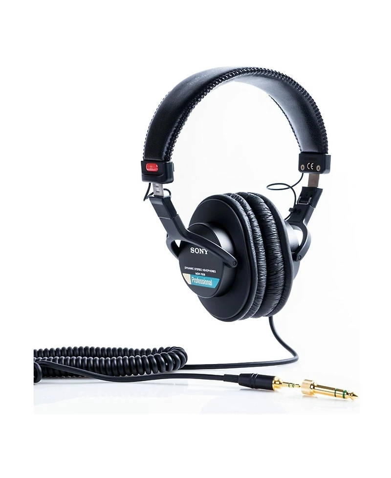 Sony MDR7506 Folding Professional Closed Ear Headphones Bundle