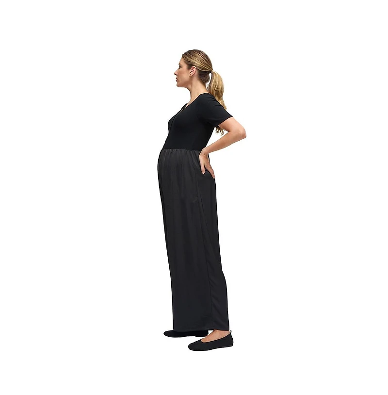 Ingrid + Isabel Maternity Ingrid + Isabel Mix Media Jumpsuit