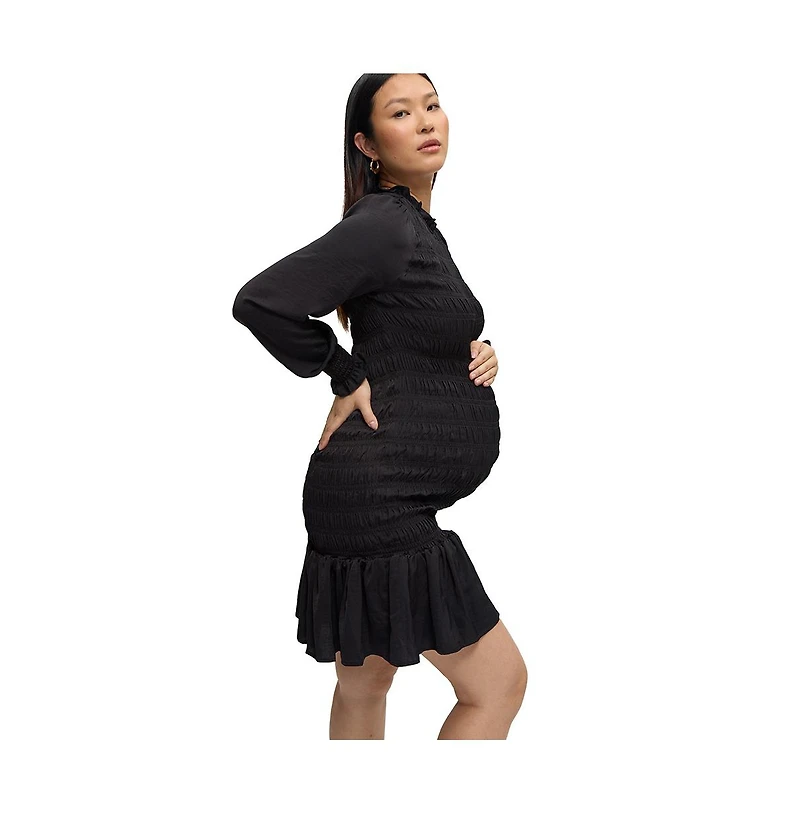 Ingrid + Isabel Maternity Smocked Occasion Short Dress