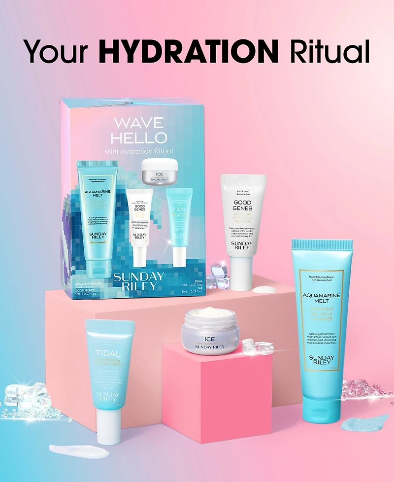 Sunday Riley 4-Pc. Wave Hello Mini Hydration Ritual Gift Set