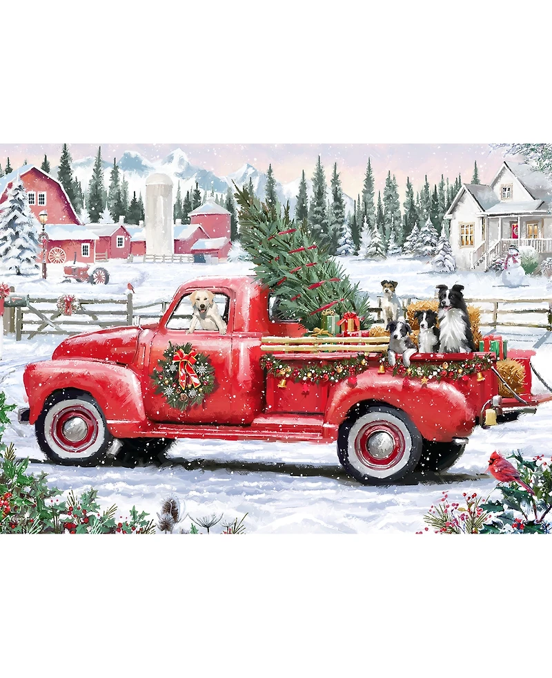 Original Gourmet Christmas Truck Puzzle Cookie Tin, 6 oz