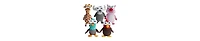 Nocciola 5 Pcs Entire Barnyard Dog Toys with Squeaky Sounds,Christmas gift,Durable and Stimulating Plush Toys for Small to Large Dogs