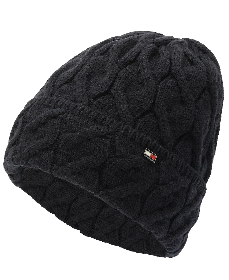 Tommy Hilfiger Men's Wide Cable Cuff Hat