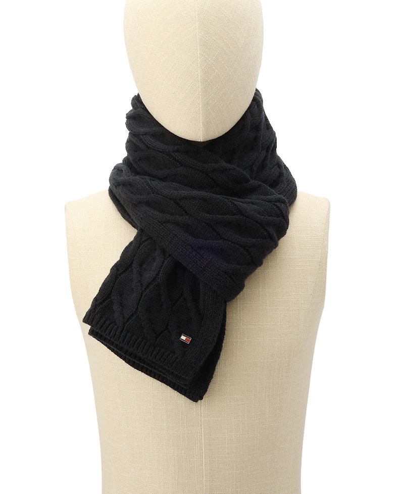 Tommy Hilfiger Men's Wide Cable Scarf