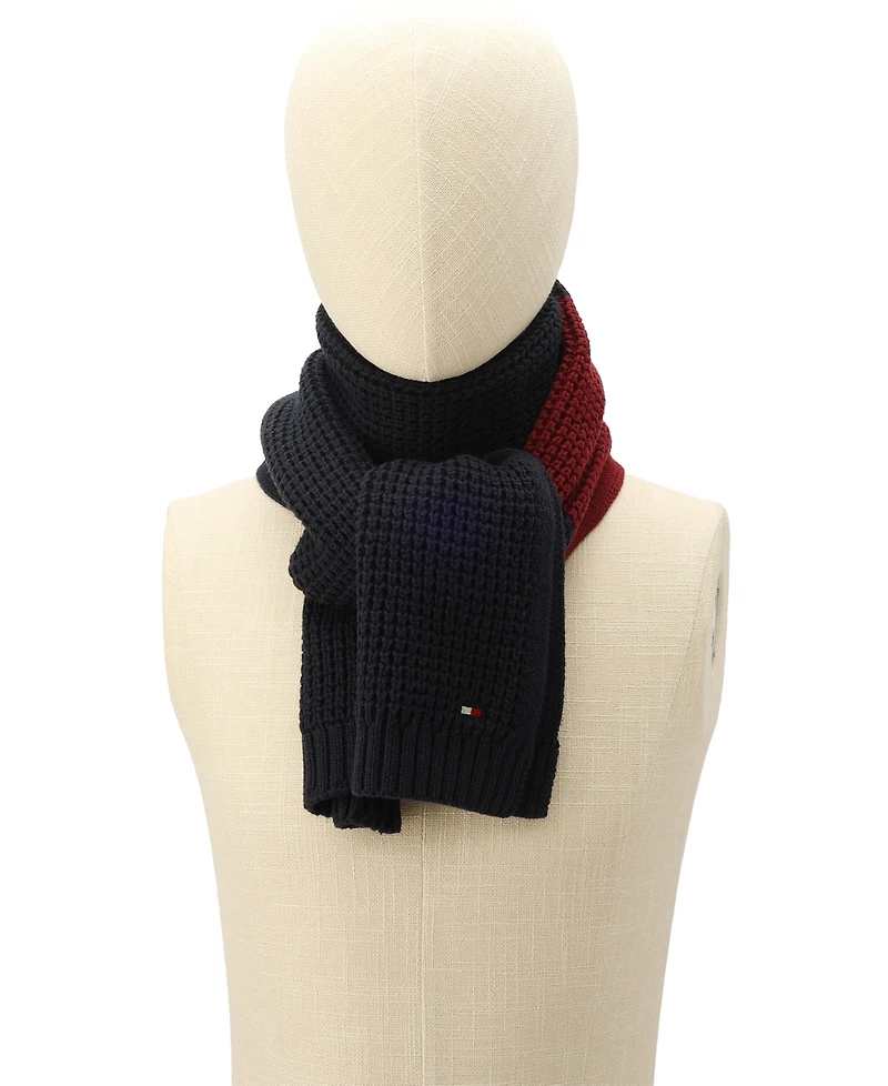 Tommy Hilfiger Men's Waffle Stripe Scarf