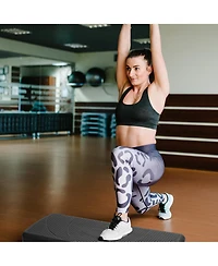 BalanceFrom Fitness Adjustable Workout Aerobic Step Platform Trainer w/Raisers