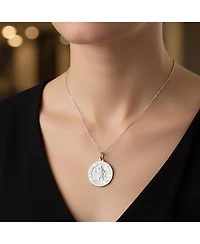 Bling Jewelry Religious Medal Medallion Patron of Safe Travel - Saint Christopher Pendant Necklace and in .925 Sterling Silver