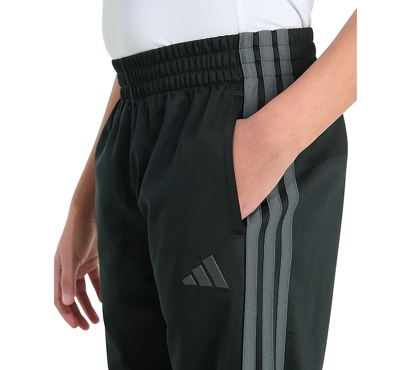 adidas Big Boys 8-20 Elastic-Waistband 3-Stipe Tricot Jogger Pants