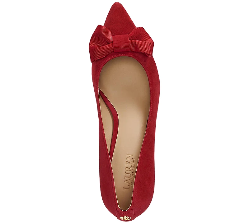 Lauren Ralph Women's Adrienne Suede Bow Pumps