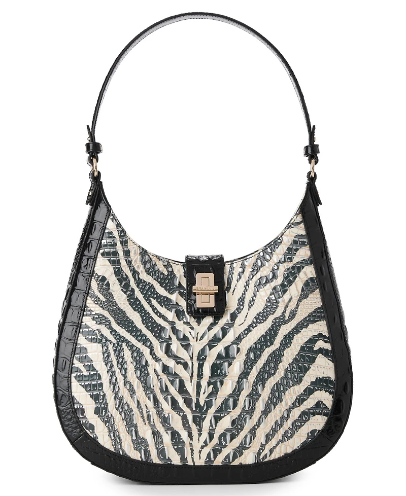 Brahmin Fallon Leather Hobo-Inspired Medium Shoulder Bag