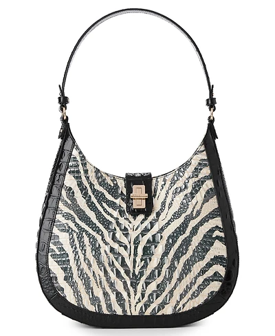 Brahmin Fallon Leather Hobo-Inspired Medium Shoulder Bag