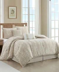 Stratford Park Desia Leaves 6-Pc. Comforter Set