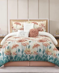 Stratford Park Jade Floral 7-Pc. Comforter Set