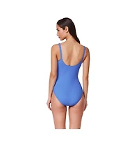 Profile by Gottex Women's Tutti Frutti Fashion Shirred Peasant One Piece