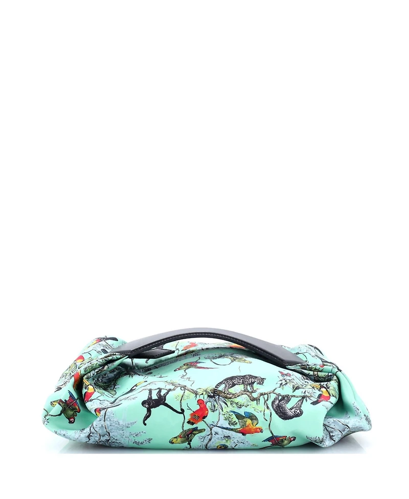 Pre-Owned Hermes Balusoie Bag Printed Silk and Leather