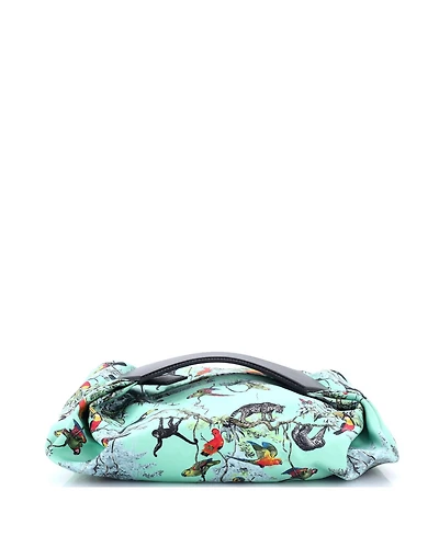 Pre-Owned Hermes Balusoie Bag Printed Silk and Leather