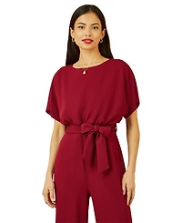 Yumi Women's Batwing Stretch Jumpsuit
