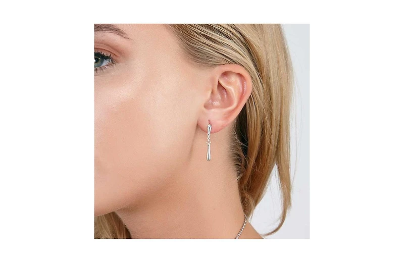 Falling Drop Earrings in Gold Vermeil