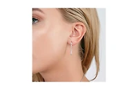 Falling Drop Earrings in Gold Vermeil
