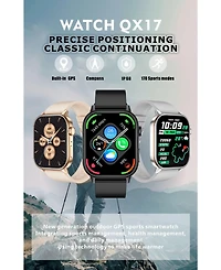 Ruxing Smart Smart watch Bluetooth Call Gps Multi System Positioning Sports Waterproof Health Monitor -Silver