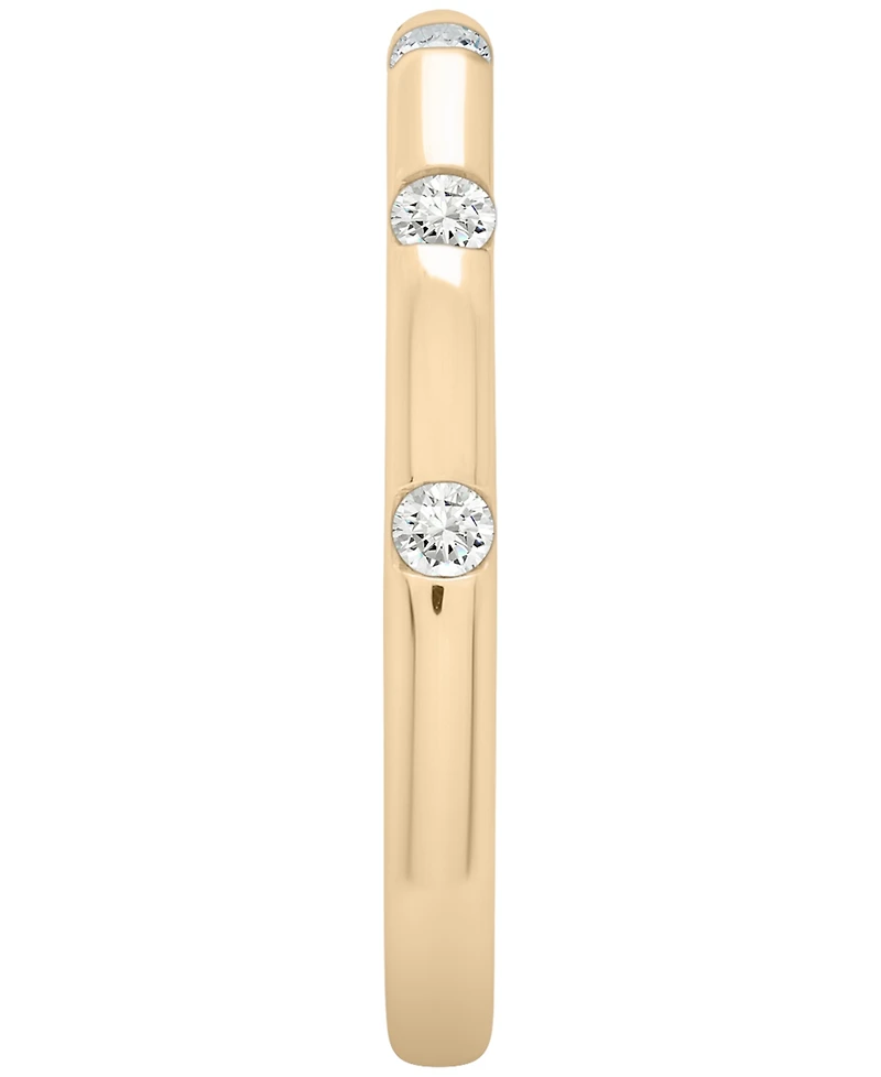 Wrapped Diamond Ring (1/6 ct. t.w.) in 10K Yellow Gold