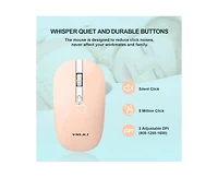 Wireless Keyboard And Mouse Combo,Full-Sized Noiseless Keyboard And Silent Mouse Set Key Wireless Keyboard With Numeric Keypad For Windows Desktop Pc