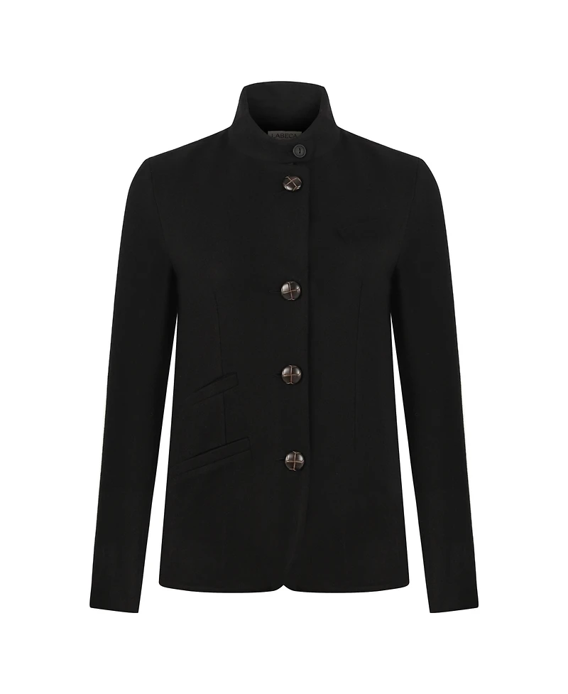 Labeca London Us Women's Black Wool Blazer - S / Black