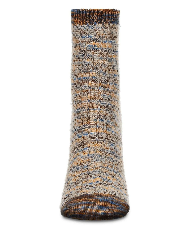 MeMoi Women's Colorswash Soft-Fit Cotton-Rich Crew Sock