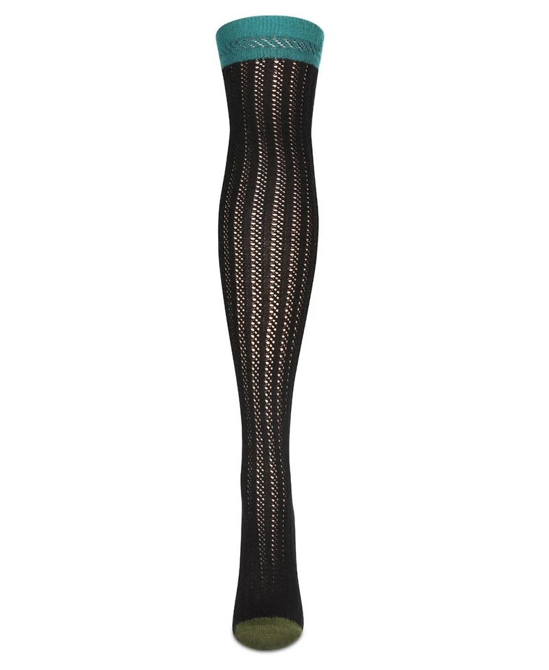 MeMoi Women's Chic Slant Wool Blend Over The Knee Warm Sock