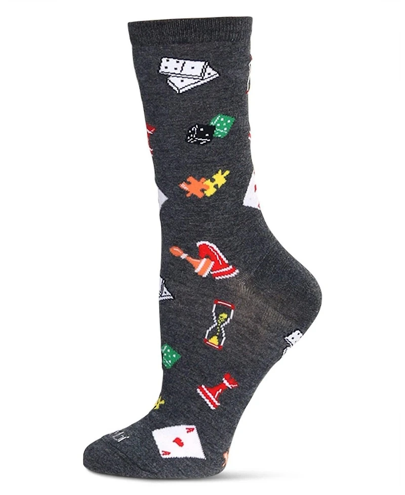 MeMoi Women's Games Crew Socks
