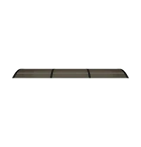 Door Canopy Black Polycarbonate 118.1 x 29.5 in Durable