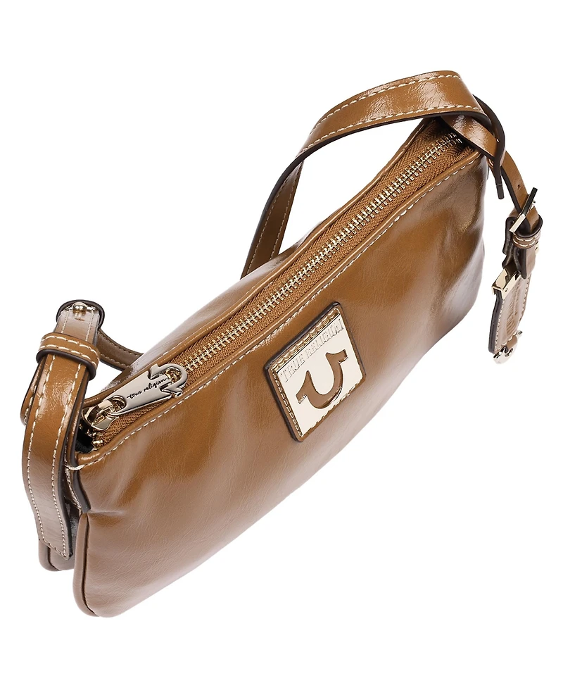True Religion Crinkle Finish Shoulder Bag
