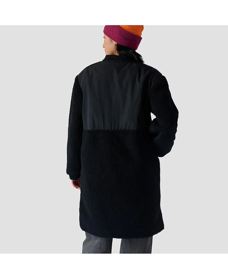 Backcountry Women's Mixed Fabric Fleece Long Coat Jackets