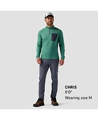 Backcountry Men's Destination 1/4-Zip Top Performance Shirts Long Sleeve