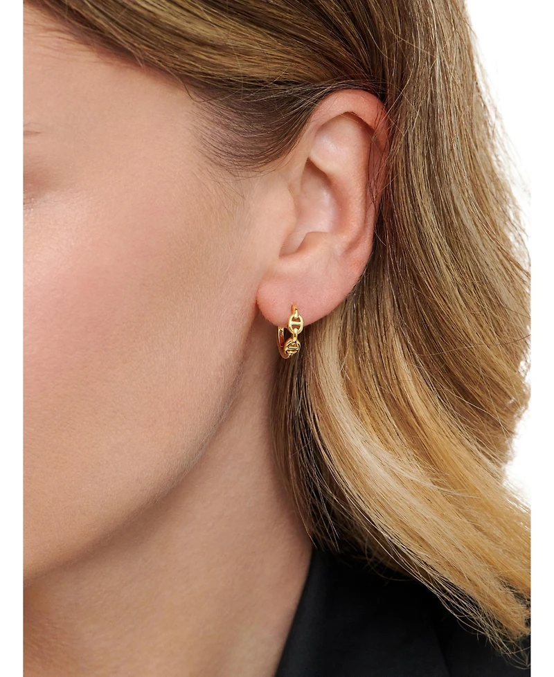Devata Mariner Hoop Earrings in Gold Plated Sterling Silver