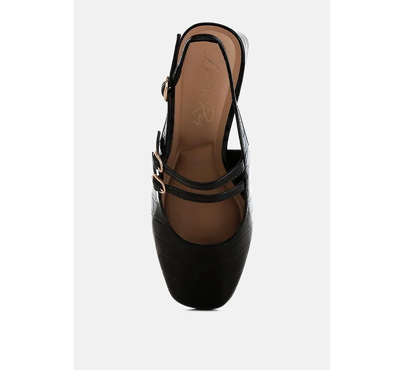 Cananga Block Heel Slingback Sandals Women
