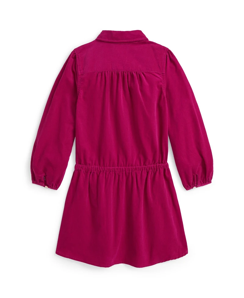 Polo Ralph Lauren Girls 2T-6X Pintucked Club Collar Dress