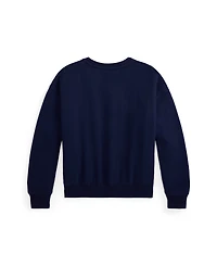 Polo Ralph Lauren Girls 7-16 Crewneck Boxy Sweatshirt