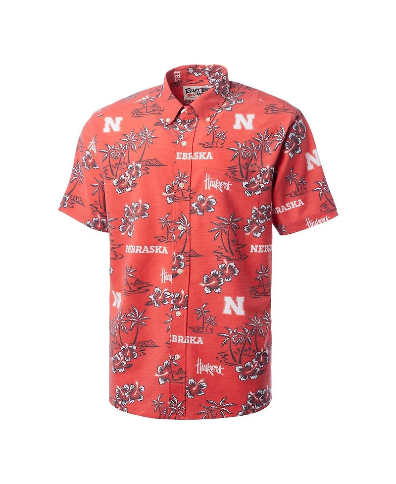 Reyn Spooner Men's Scarlet Nebraska Huskers Kekai Classic Tri-Blend Button-Down Shirt