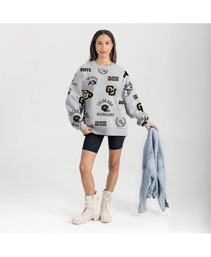Gameday Couture Women's Gray Colorado Buffaloes Always on Repeat Fleece Sweatshirt