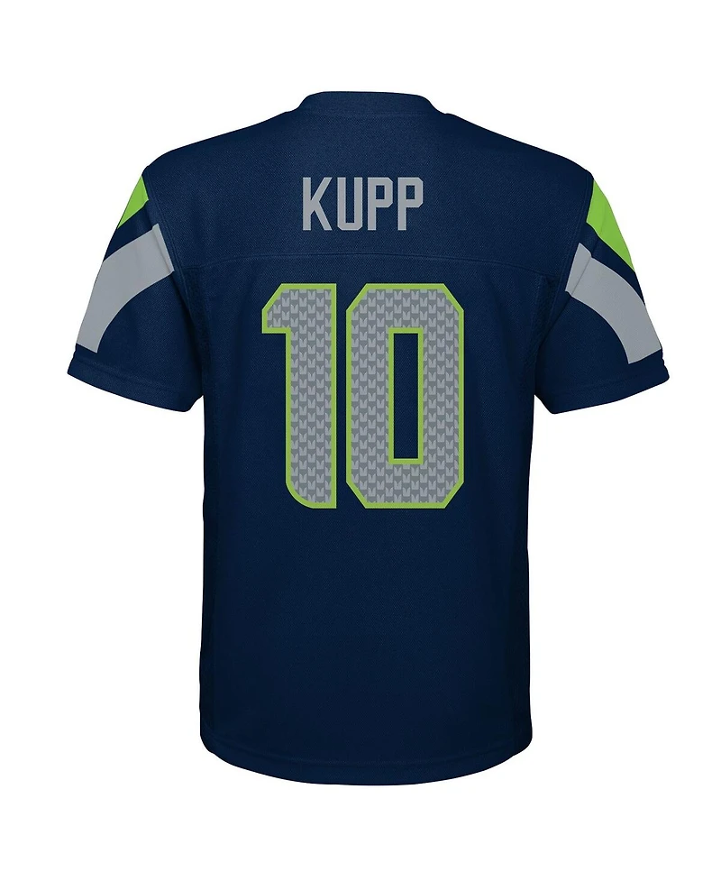 Outerstuff Big Boys and Girls Cooper Kupp College Navy Seattle Seahawks Replica Player Jersey