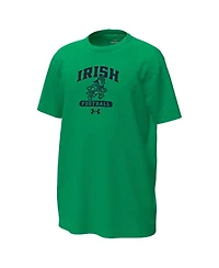 Under Armour Big Boys and Girls Kelly Green Notre Dame Fighting Irish Leprechaun Tech Stretch T-Shirt