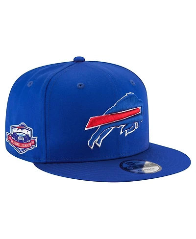 New Era Men's Royal Buffalo Bills Highmark Stadium Farewell Patch 9FIFTY Snapback Hat